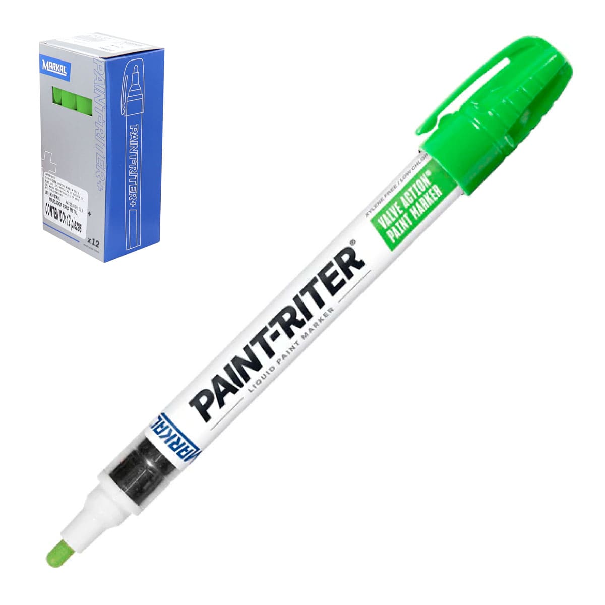 Marcador Valve Action Verde Fluorescente | STM-097051