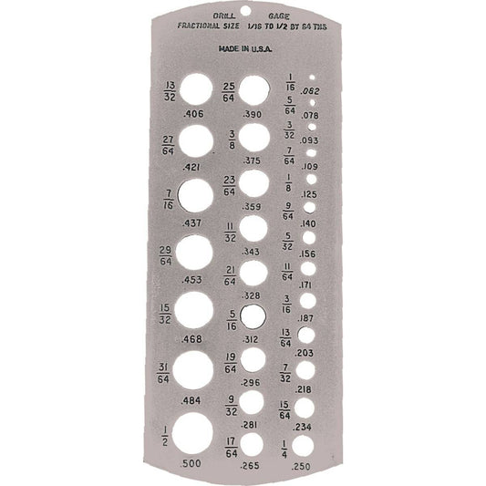 Gauge / Calibrador para Brocas 1/16"-1/2" (64's) | STW-4704