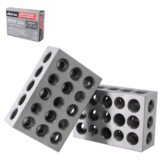 Bloques de ULTRAPRECISION RECTIFICADOS 1-2-3 Juego 2 Piezas | STW-9110