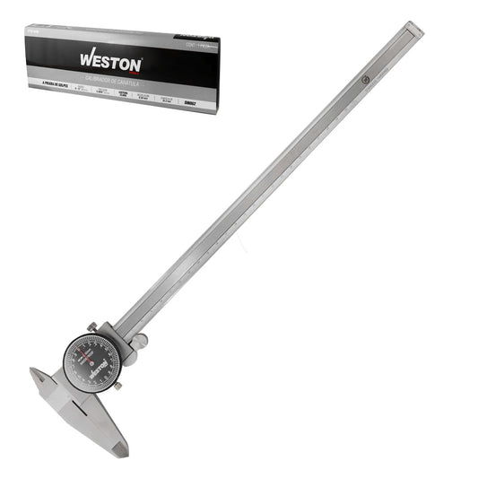 Calibrador de Carátula a PRUEBA de GOLPES Acero INOX 0-300mm / ±0.04 mm / 0.02 mm | STW-9400