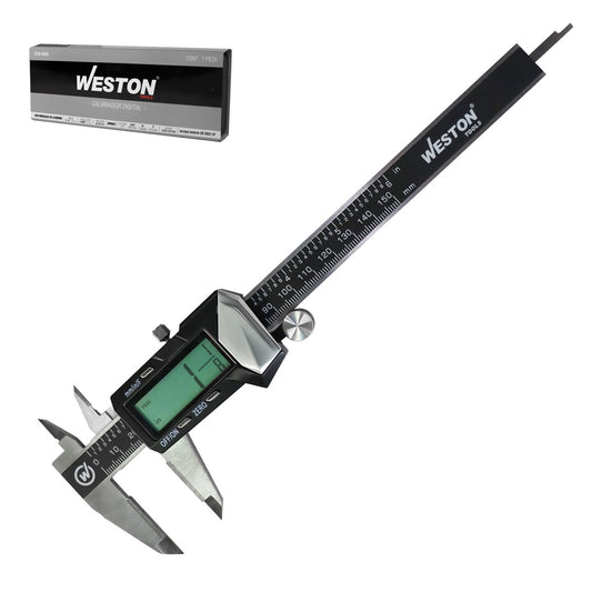 Calibrador Digital Acero Inoxidable Mandíbulas Punta de CARBURO 6" | STW-9495
