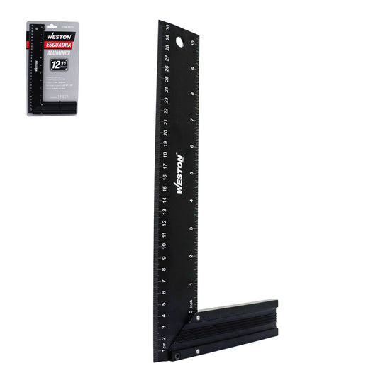 Escuadra de Aluminio Uso Rudo con Base Amplia 12'' x 60MM | STW-9575