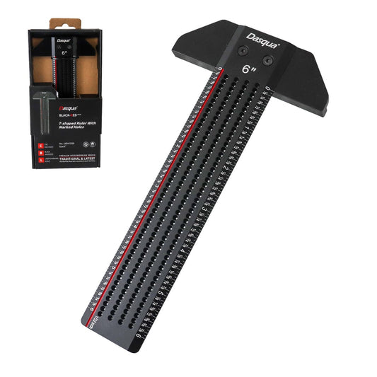 Regla de Aluminio en Forma de T con Agujeros para Marcado 6" | STWS-1804-5339