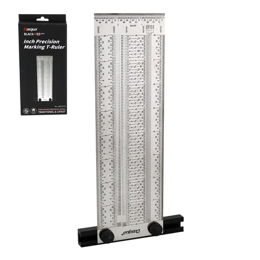 Regla de Precisión de Marcado en Forma de T Ancha de Acero Inoxidable 8" con 1 Lapicero y Puntillas | STWS-1804-5776