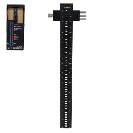 Escuadra Multifunción de Aluminio para Marcado C/3 Reglas y 1 Tope Deslizable Fraccional y Métrico | STWS-1804-6881