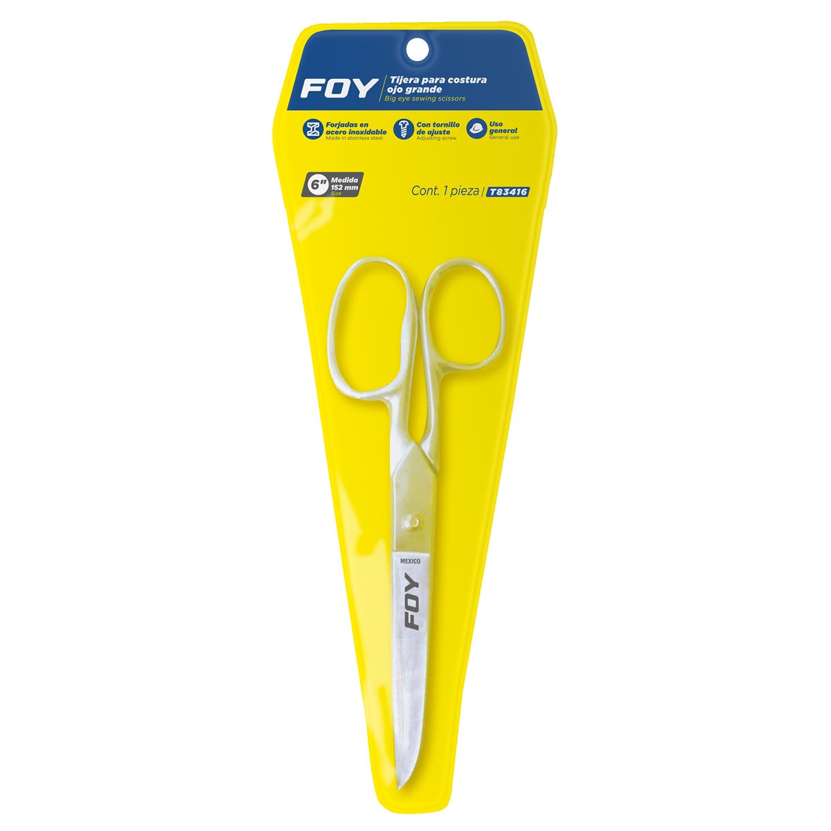 Tijeras Para Costura Ojo Grande 6, Foy T83416