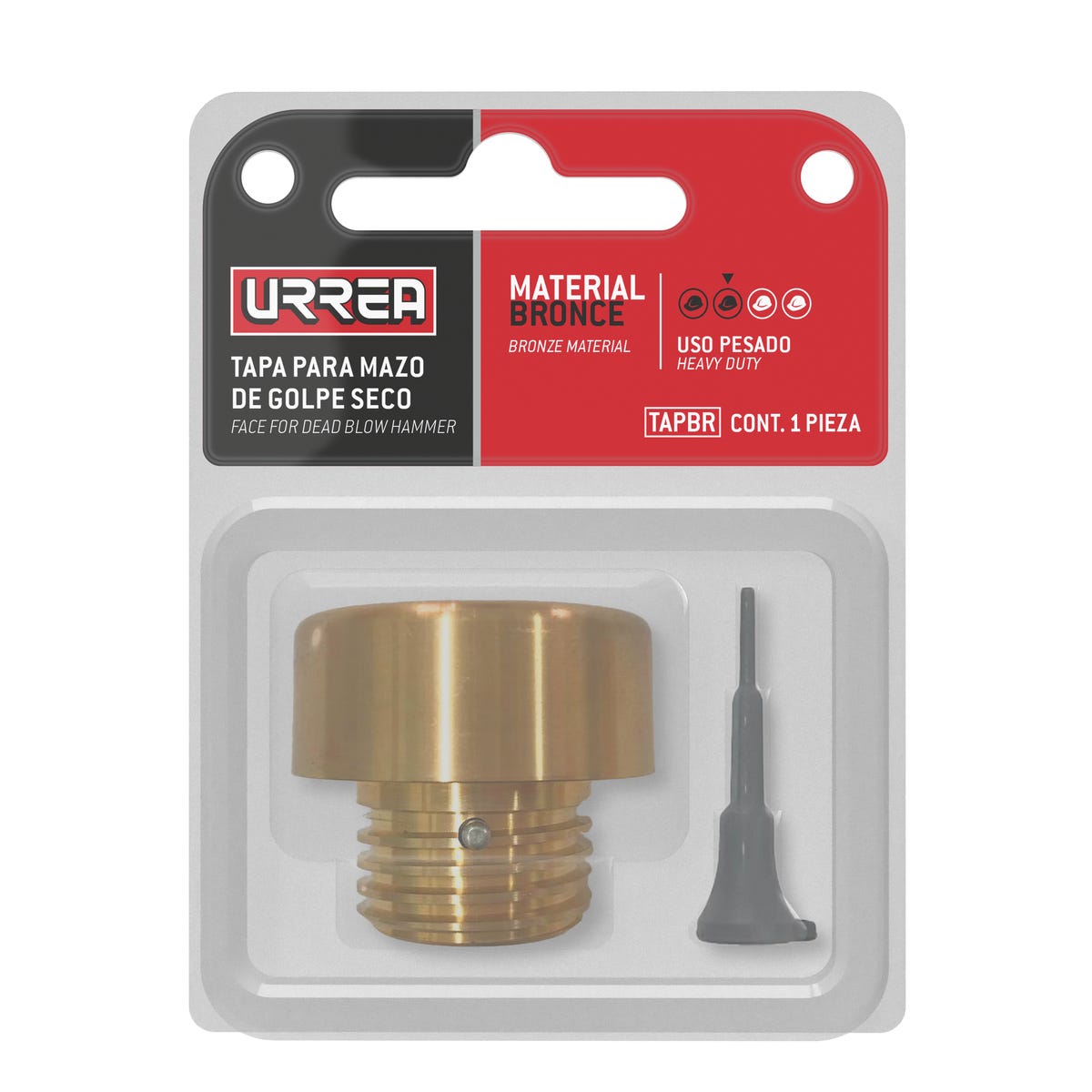 Tapa Intercambiable Para Mazo De Golpe Seco, Bronce, Urrea TAPBR