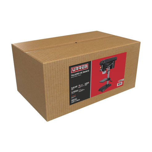 Taladro Estacionario De Banco 1/2, 3/4 HP, Urrea TB812A