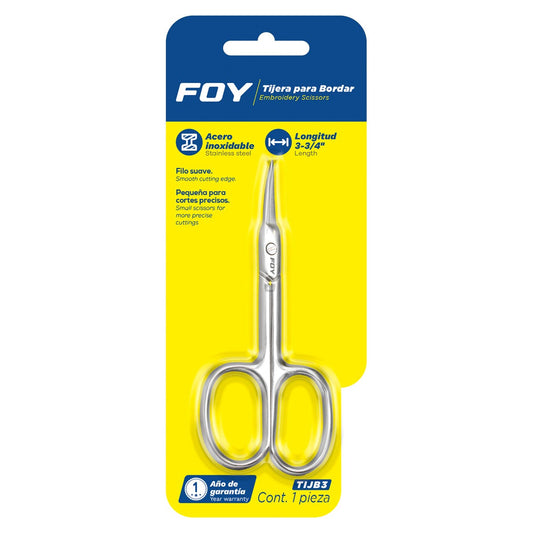 Tijeras Para Bordar 3-3/4, Foy TIJB3