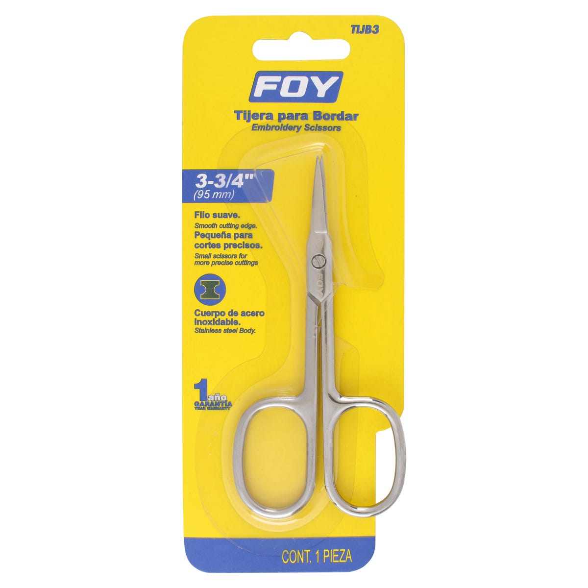Tijeras Para Bordar 3-3/4, Foy TIJB3