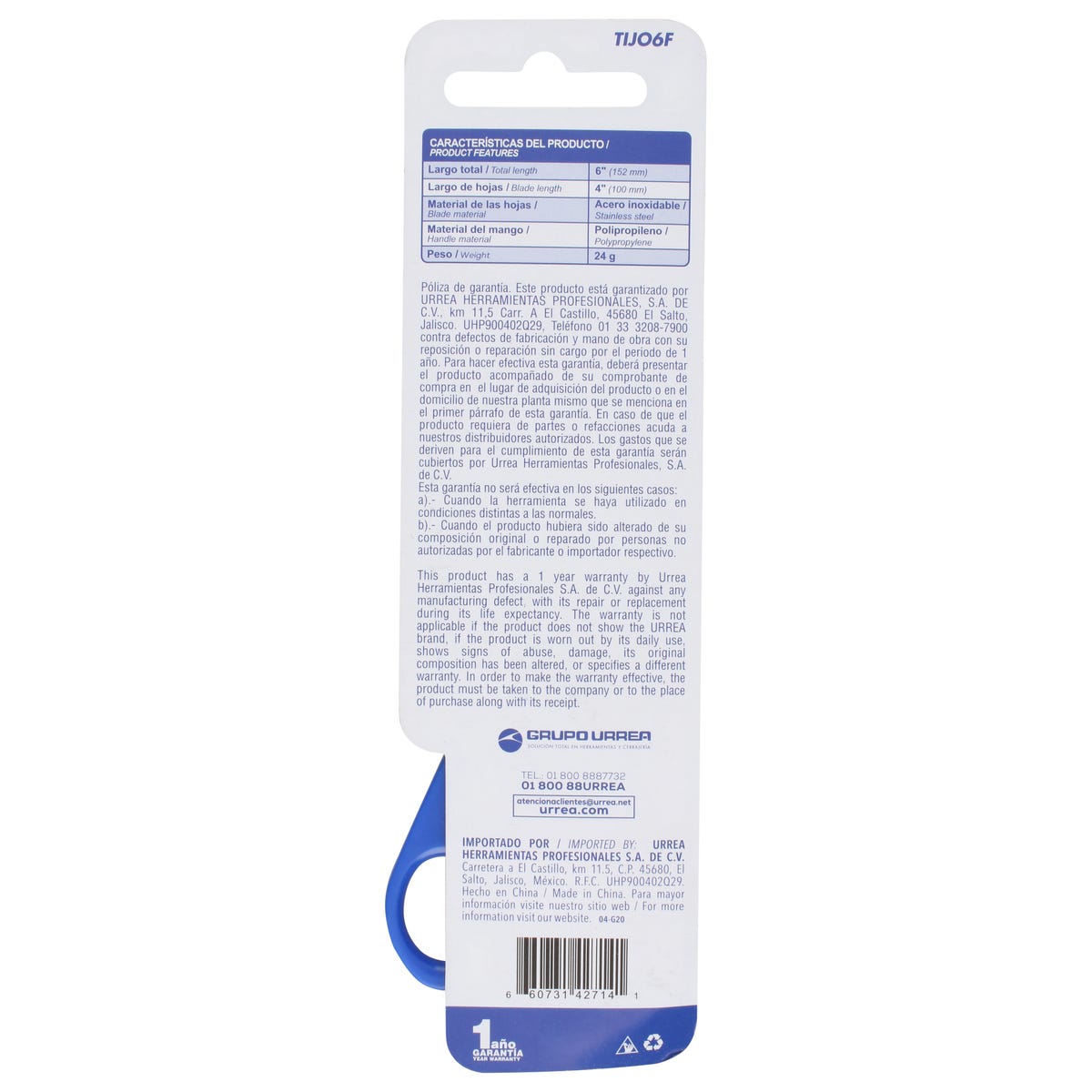 Tijeras Para Oficina 6, Foy TIJO6F