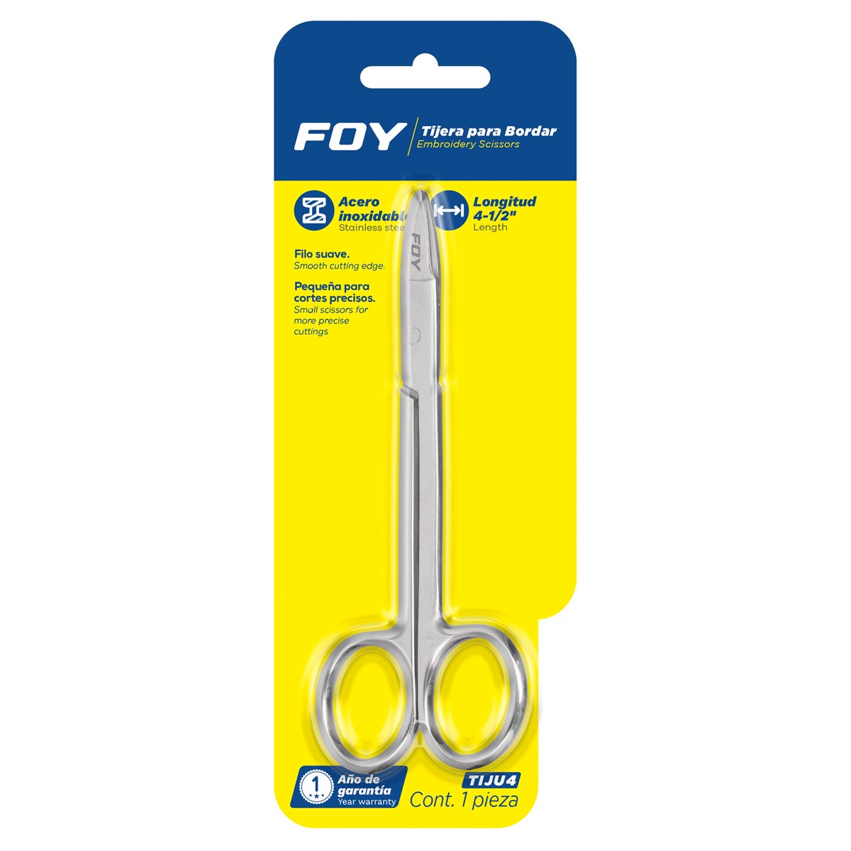 Tijeras Para Uñas 4-1/2, Foy TIJU4
