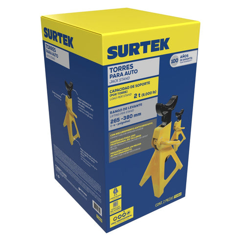 Torres Para Automóvil De Acero, 2 Ton, Surtek TOR2
