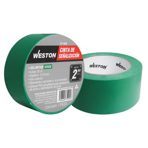Cinta De Señalización Verde 50MM x 33M | TP-1028
