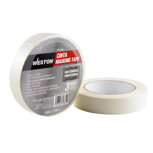 Cinta Masking Tape Automotriz Profesional 24MM x 50M | TP-1110