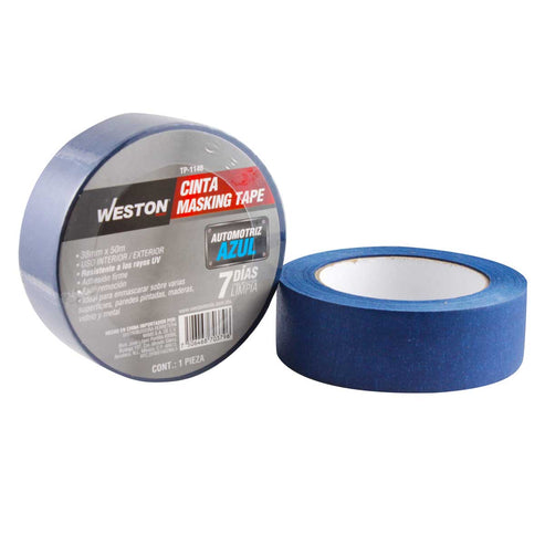 Cinta Masking Tape Azul Larga Duración 38MM x 50M | TP-1140