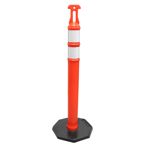 DELIMITADOR DE 120 CM CON BASE Y REFLEJANTE (MX) TRA-0015N