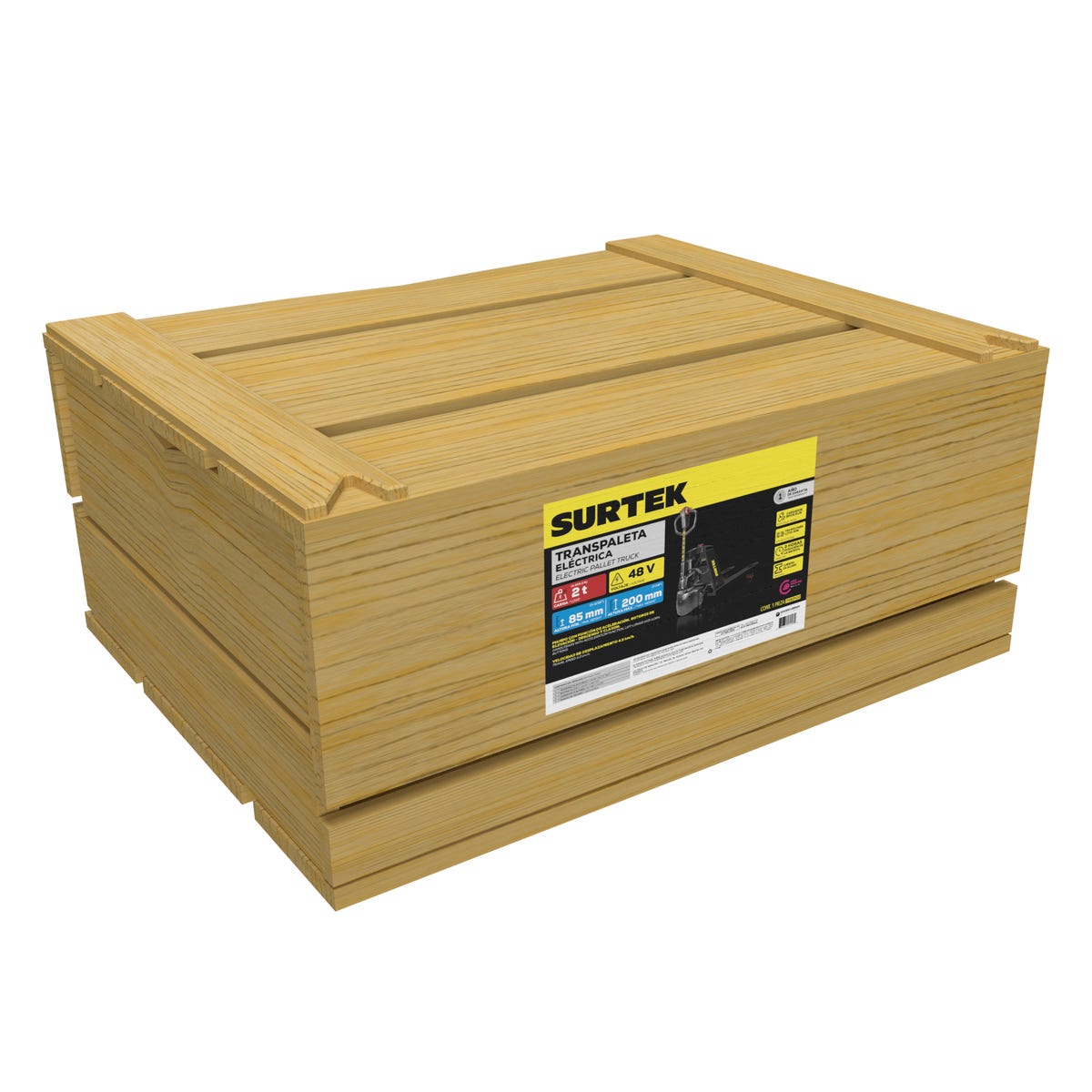 Transpaleta Eléctrica, 2 Ton, Surtek TREP02