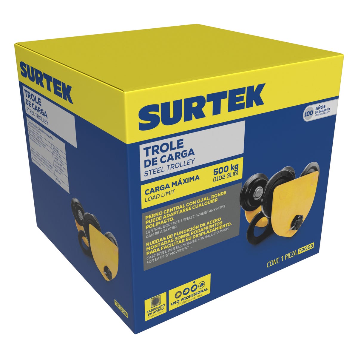 Trole De Carga 0.5 Ton, Surtek TRO05