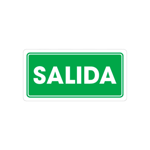Señalamiento Salida 15 x 30CM | TS-0010
