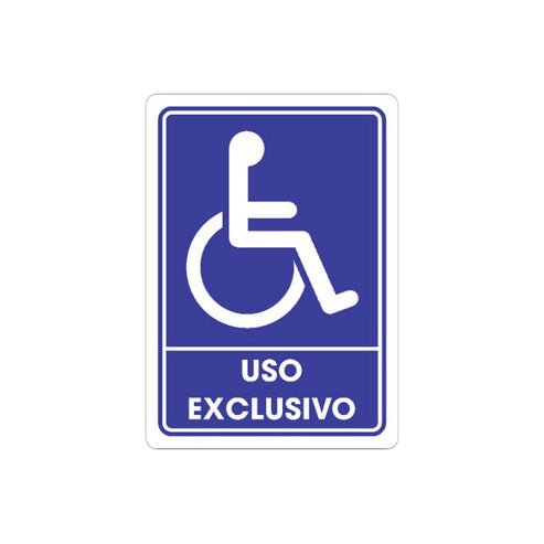 Señalamiento Discapacitados 25 x 35CM | TS-0060