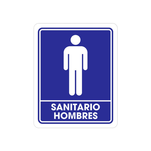 Señalamiento Sanitario Hombres 25 x 35CM | TS-0070