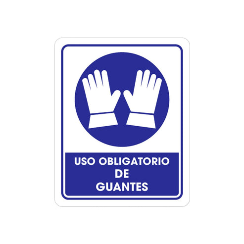 Señalamiento Uso De Guantes 25 x 35CM | TS-0075