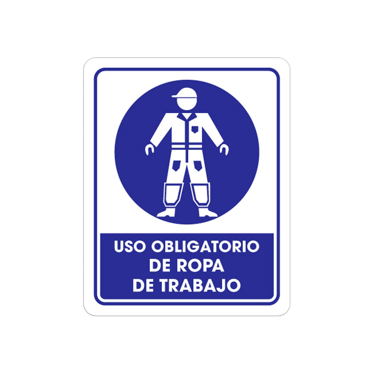 Señalamiento Uso De Ropa De Trabajo 25 x 35CM | TS-0100