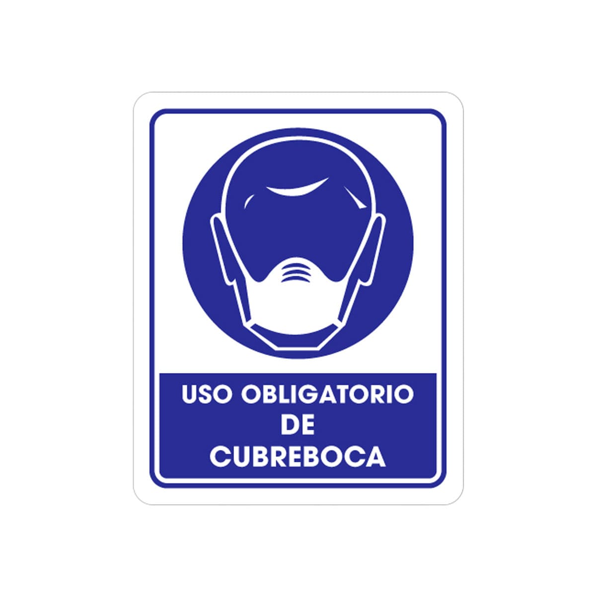 Señalamiento Uso De Cubrebocas 25 x 35CM | TS-0115