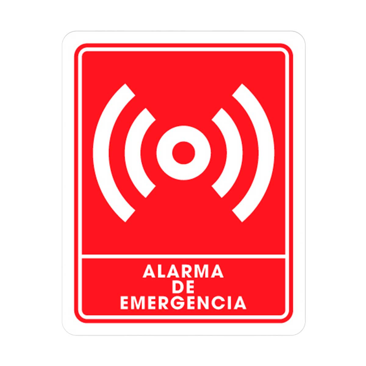 Señalamiento Alarma De Emergencia 25 x 35CM | TS-0235