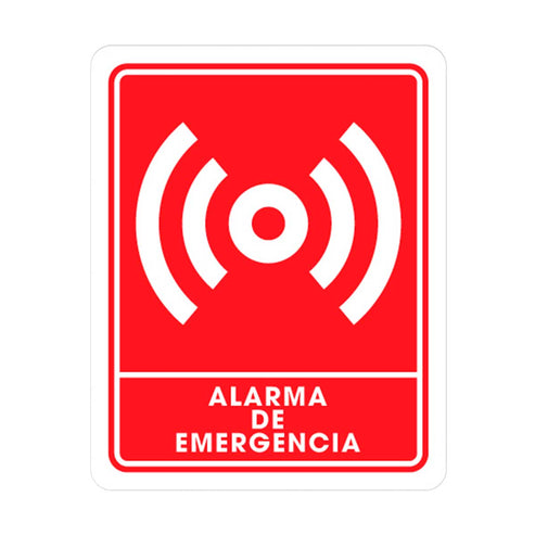 Señalamiento Alarma De Emergencia 25 x 35CM | TS-0235