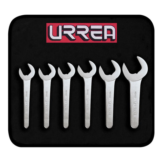 Juego De Llaves De Servicio Satinadas Métricas, 6 Piezas, Urrea U3500BM