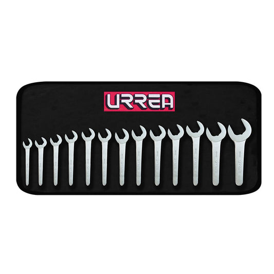 Juego De Llaves De Servicio Satinadas En Pulgadas, 13 Piezas, Urrea U3500B