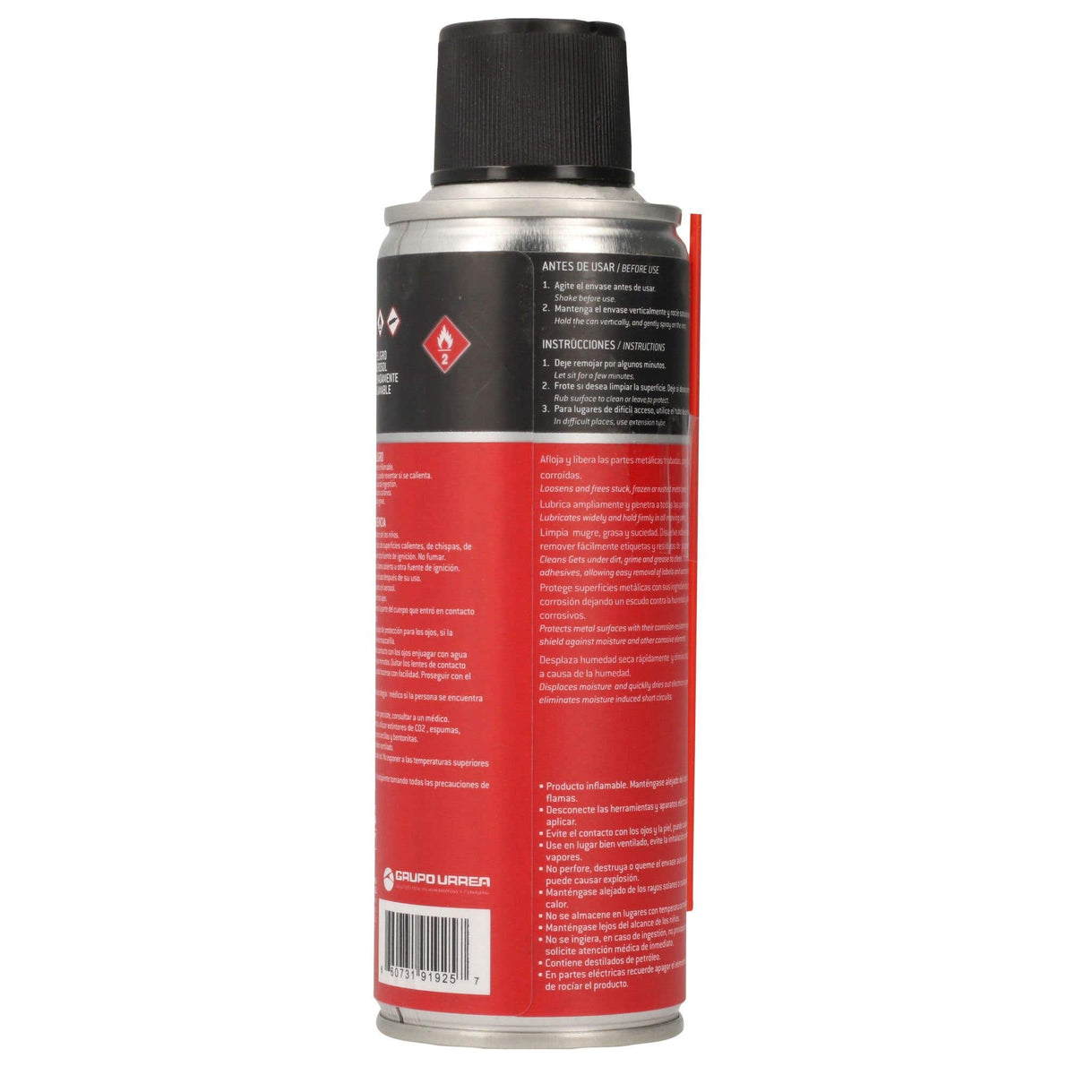 Aceite Aflojatodo Dieléctrico 235 ml, Urrea U40B