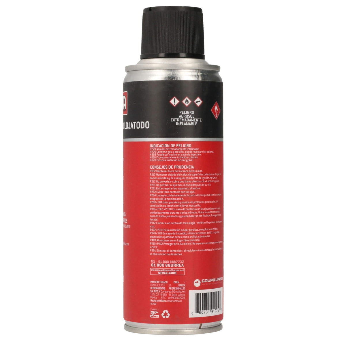 Aceite Aflojatodo Dieléctrico 235 ml, Urrea U40B