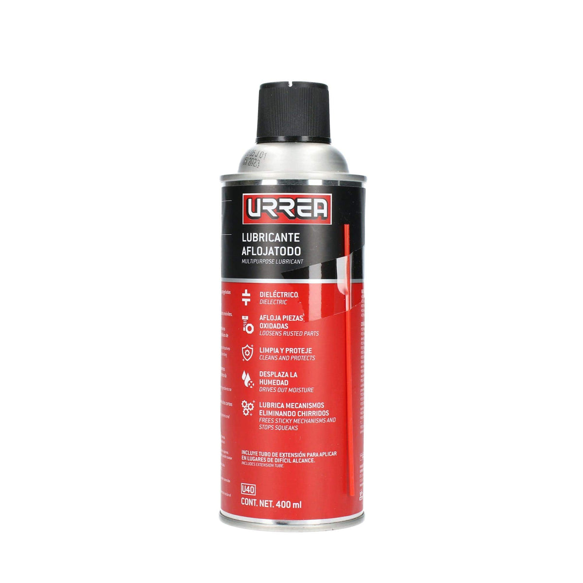 Aceite Aflojatodo Dieléctrico 400 ml, Urrea U40
