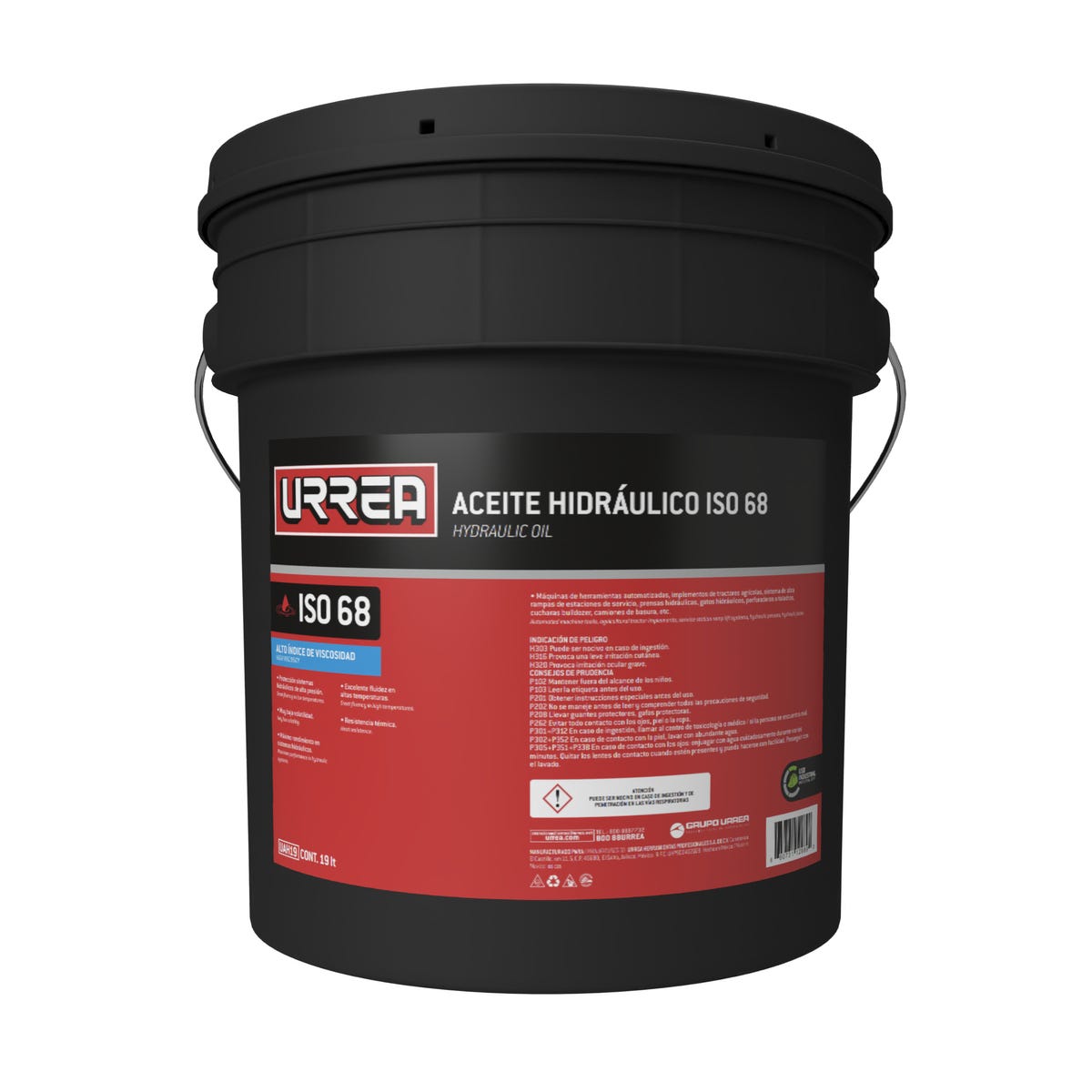 Aceite Hidráulico ISO 68 19 Lt, Urrea UAH19
