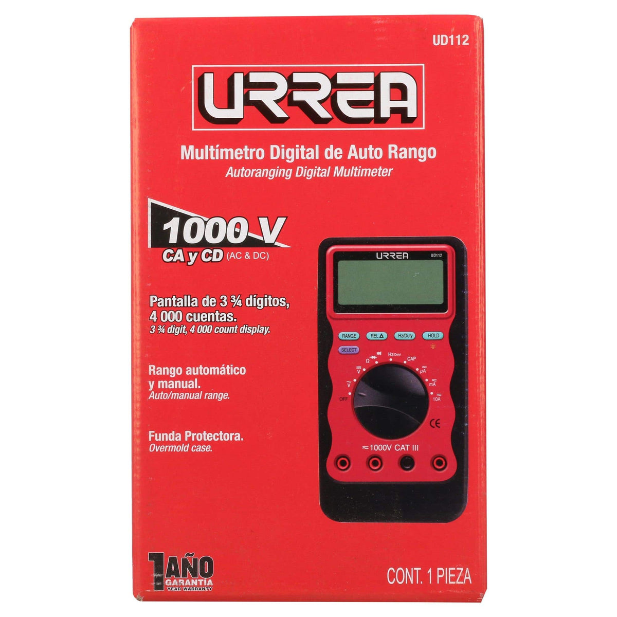 Multímetro Digital De Última Generación, Urrea UD112