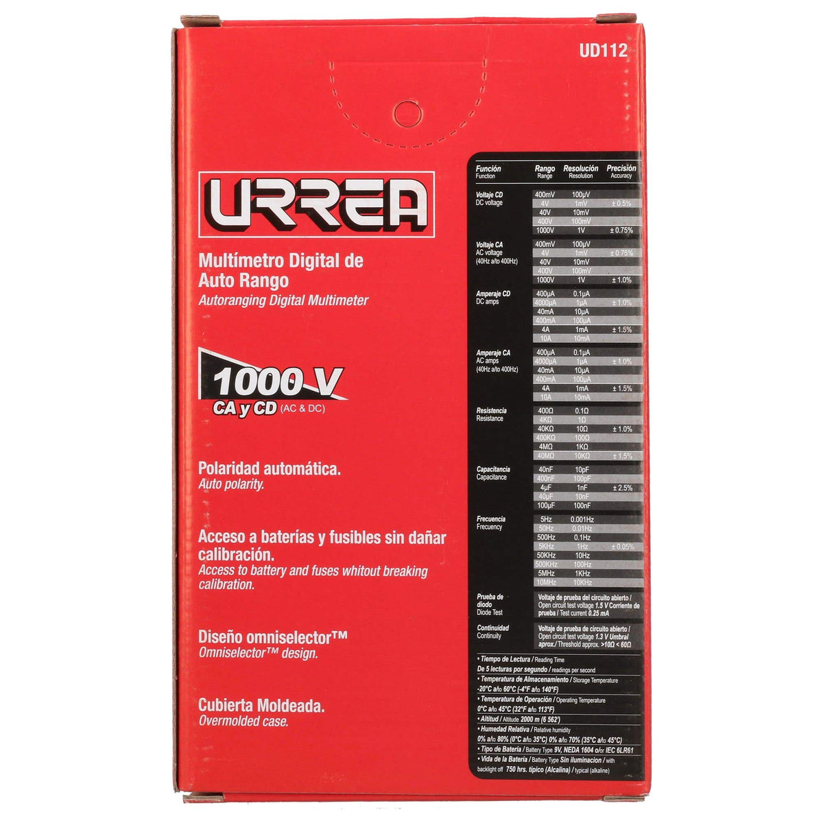 Multímetro Digital De Última Generación, Urrea UD112