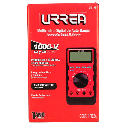 Multímetro Digital De Última Generación RMS Verdadero, Urrea UD179