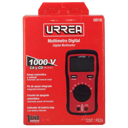 Multímetro Digital Compacto Autorango, Urrea UD18