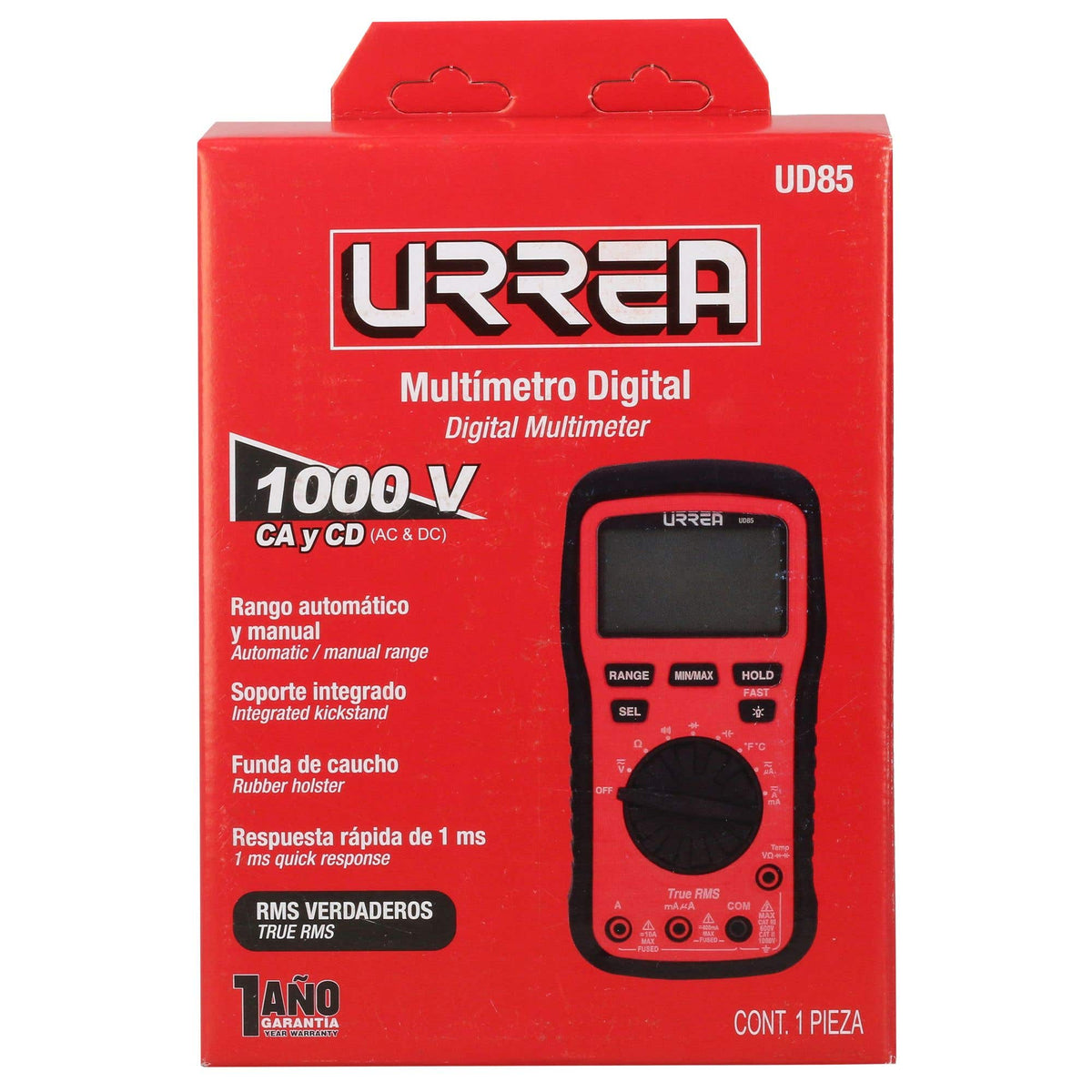 Multímetro Digital Manual Y Autorango, Urrea UD85