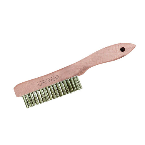 Cepillo De Cerdas De Bronce-Aluminio Antichispa Con 4x16 Filas De Pinceles Con Mango, Urrea UH1886