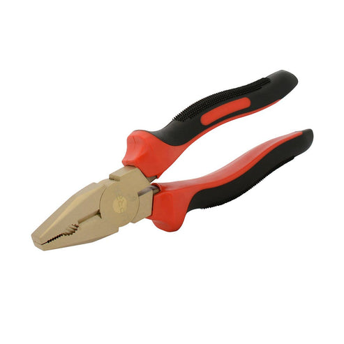 Pinza De Bronce-Aluminio Antichispa Con Mango Bimaterial De Corte Universal, 8, Urrea UH268