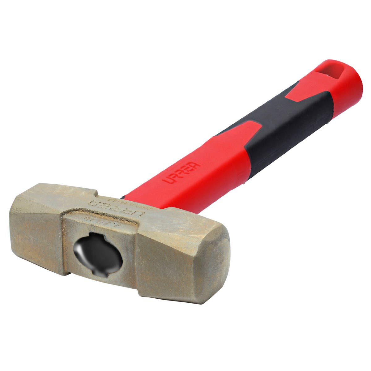 Marro De Bronce-Aluminio Antichispa Con Mango Corto De Fibra De Vidrio De 2.75lb 14, Urrea UH67FG