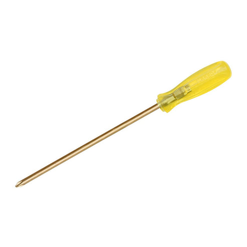 Destornillador De Bronce-Aluminio Antichispa Con Mango Ámbar, Punta Phillips De #3 12, Urrea UH9686