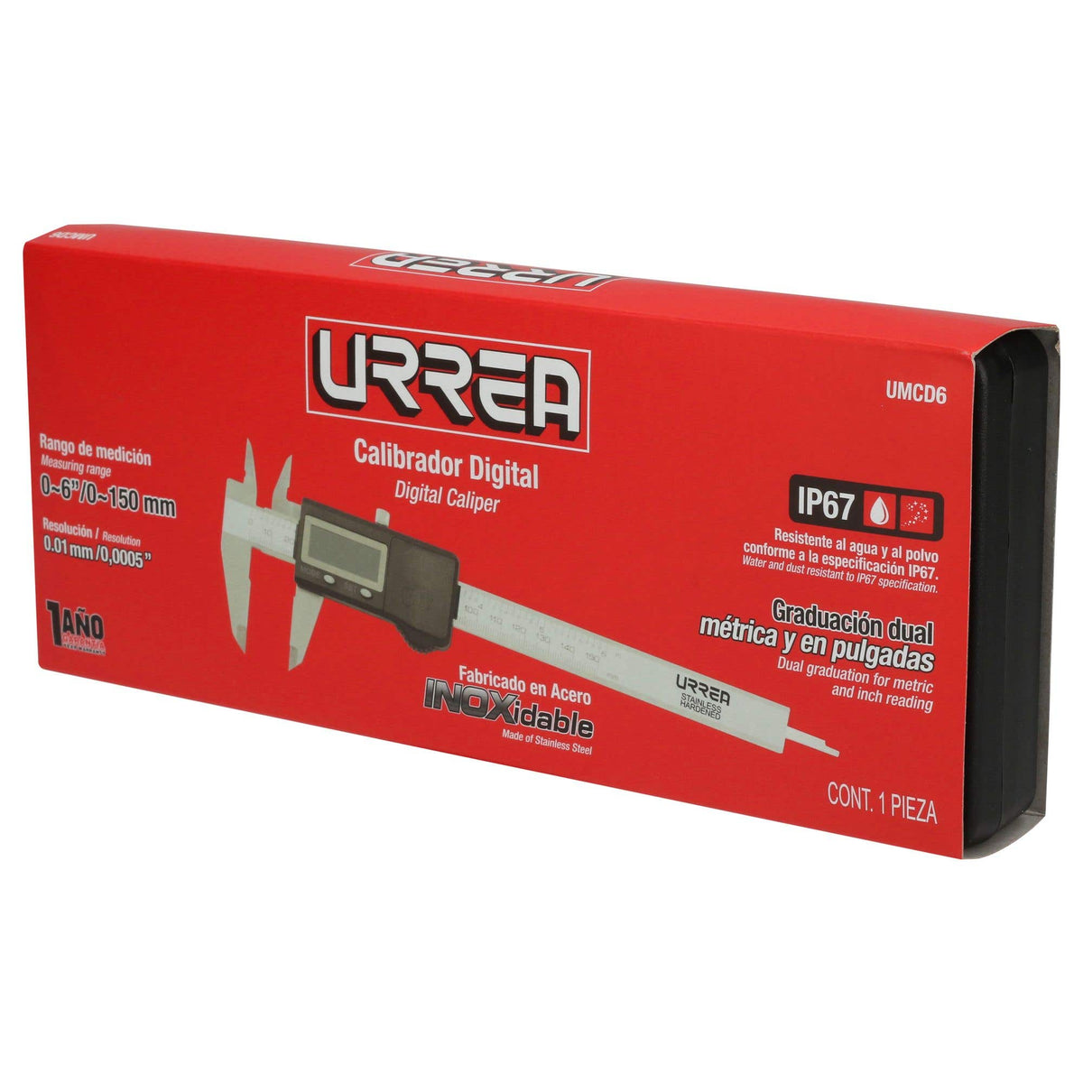 Calibrador Pie De Rey Digital 0-6, Urrea UMCD6