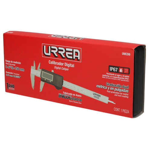 Calibrador Pie De Rey Digital 0-6, Urrea UMCD6