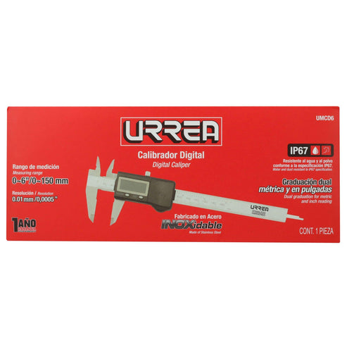 Calibrador Pie De Rey Digital 0-6, Urrea UMCD6
