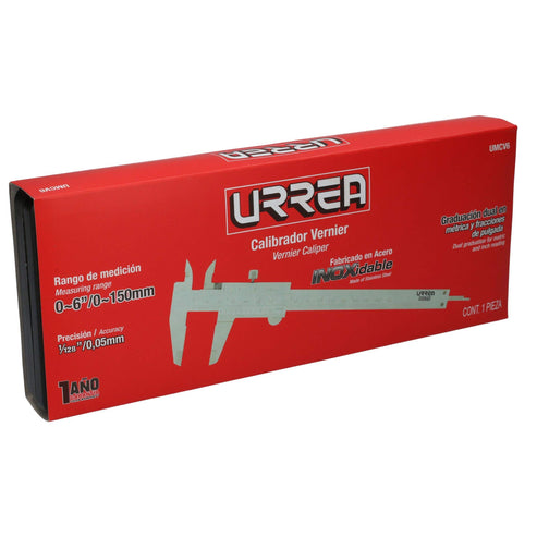 Calibrador Pie De Rey Análogo 0-6, Urrea UMCV6